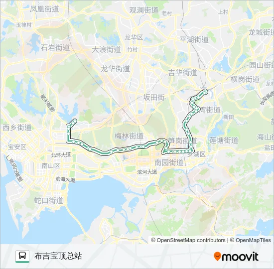 M203 Bus Line Map