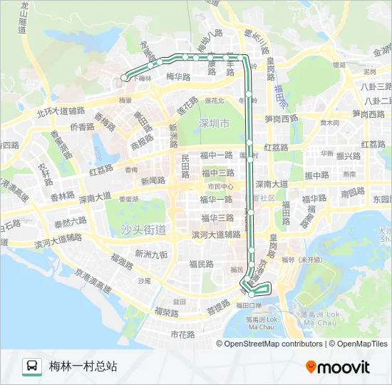 M204 Bus Line Map