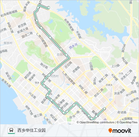 公交M210路的线路图