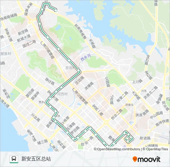 M210 Bus Line Map