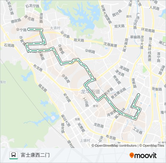 M211 bus Line Map