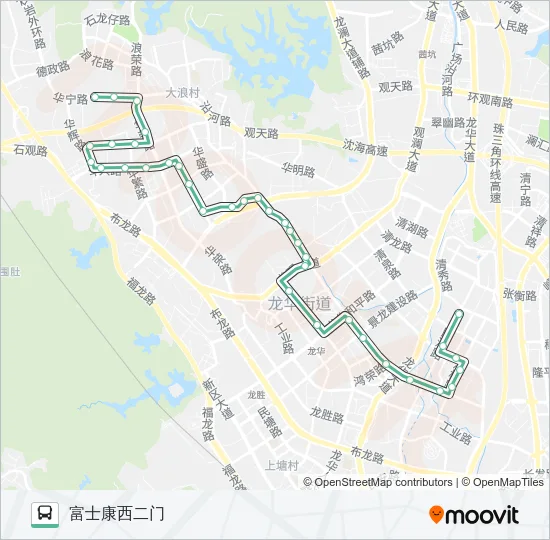 M211 Bus Line Map
