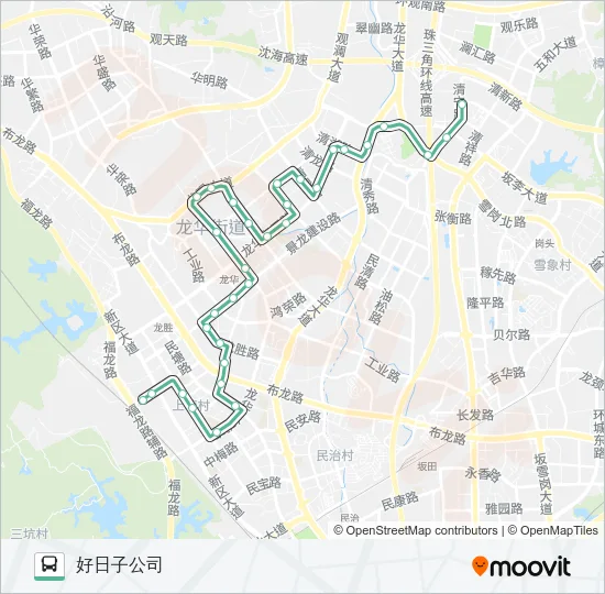 M212 Bus Line Map