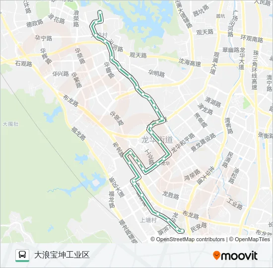 M214 Bus Line Map