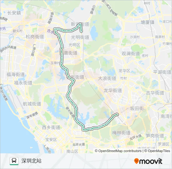 M217 Bus Line Map