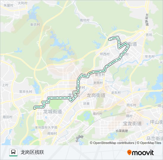 公交M219路的线路图