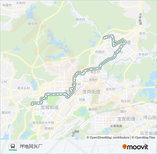 公交M219路的线路图