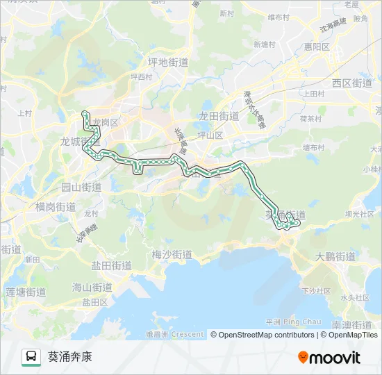 M220 Bus Line Map