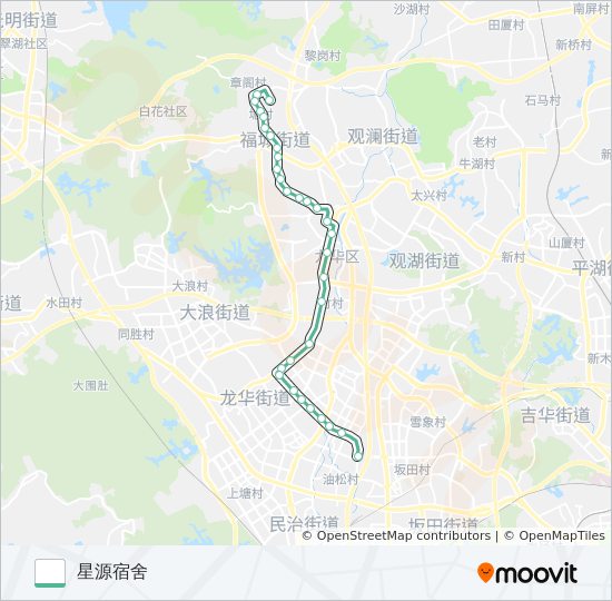 M225 bus Line Map