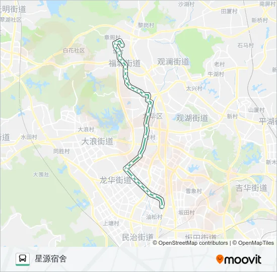 M225 Bus Line Map