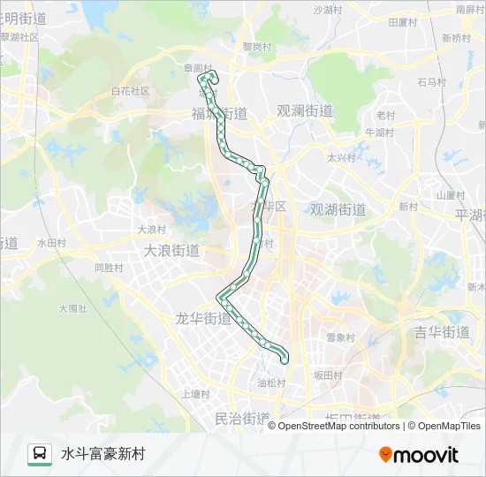 M225 Bus Line Map