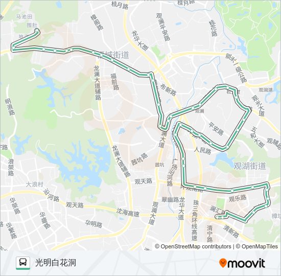 公交M226路的线路图