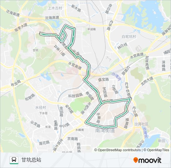 M227 bus Line Map