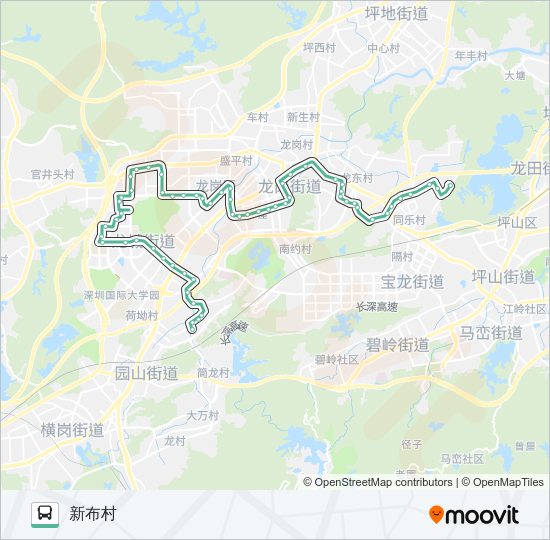 公交M230路的线路图