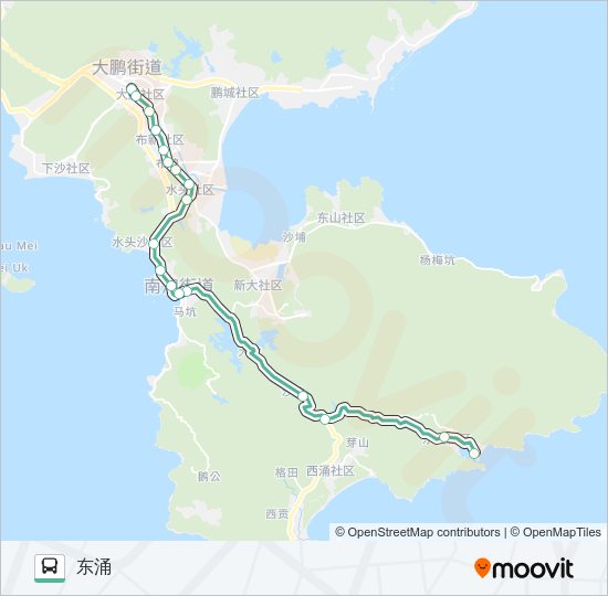 公交M231路的线路图