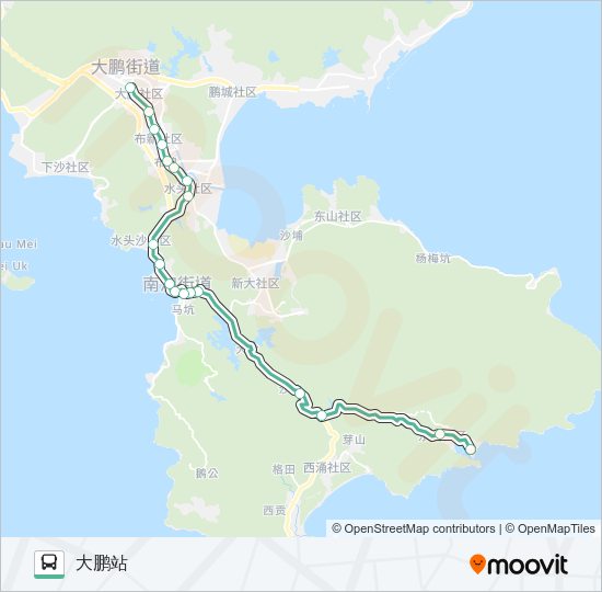 公交M231路的线路图