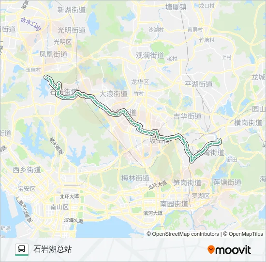 M233 Bus Line Map