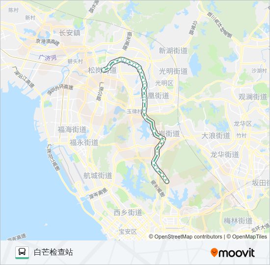 公交M234路的线路图