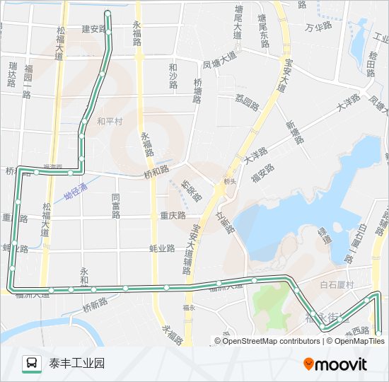 公交M236路的线路图