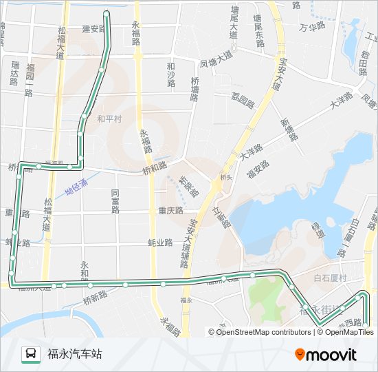 公交M236路的线路图