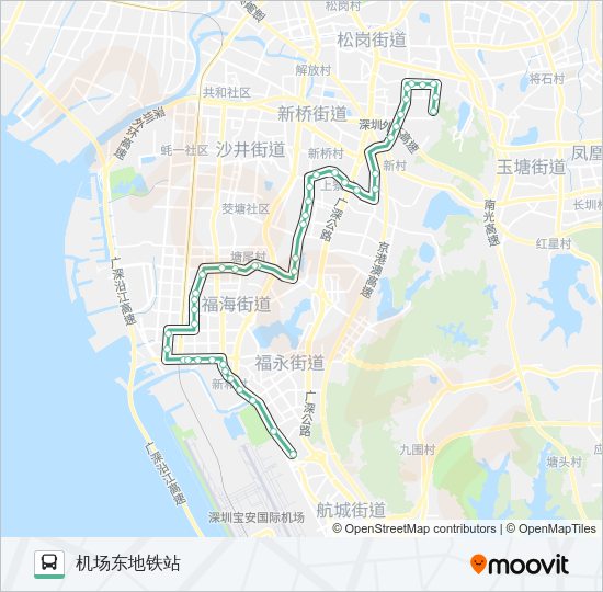 公交M237路的线路图