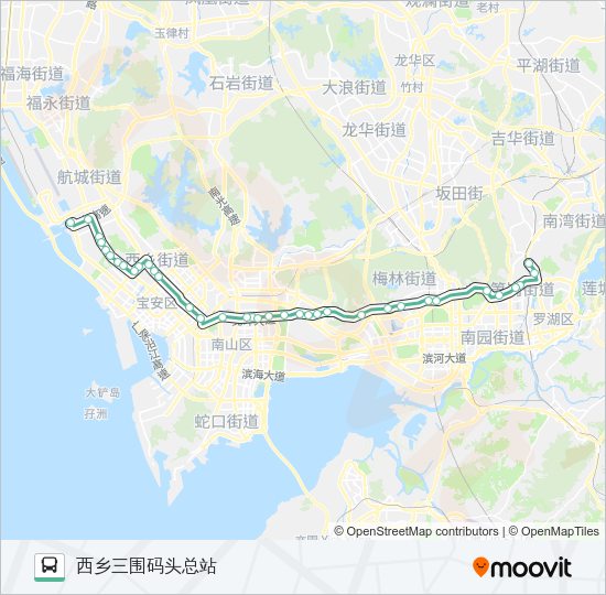 公交M240路的线路图