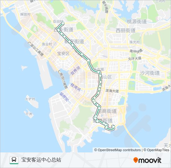 公交M241路的线路图