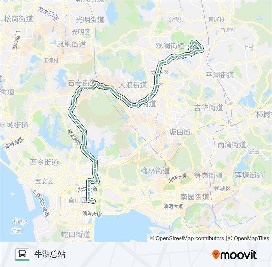 公交M243路的线路图