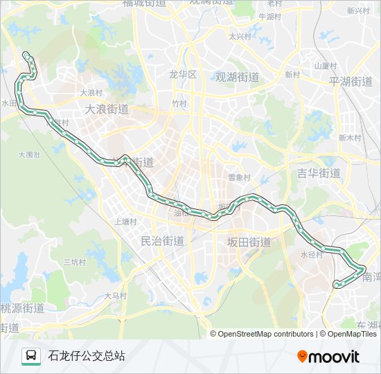 公交M244路的线路图