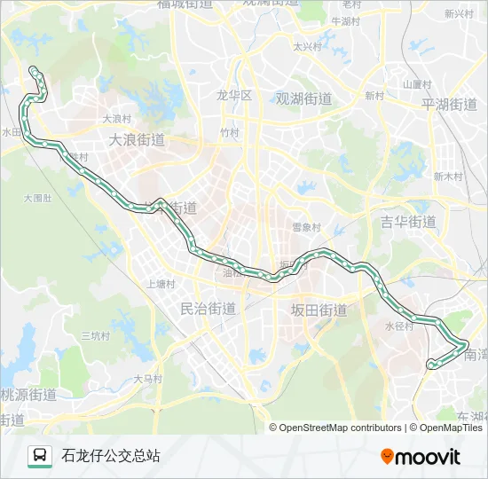 公交M244路的线路图