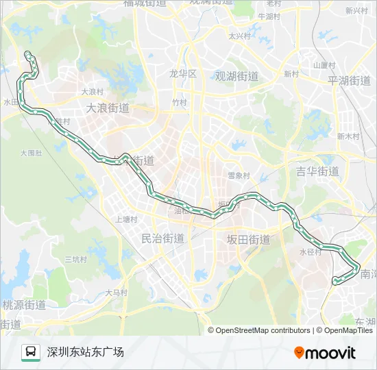 公交M244路的线路图