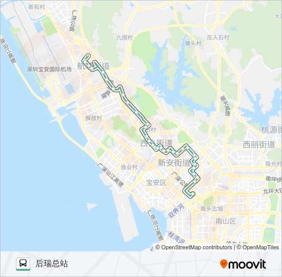 公交M246路的线路图