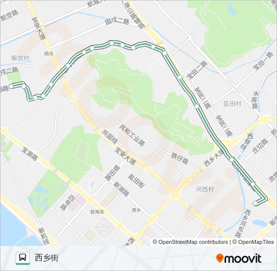 公交M247路的线路图