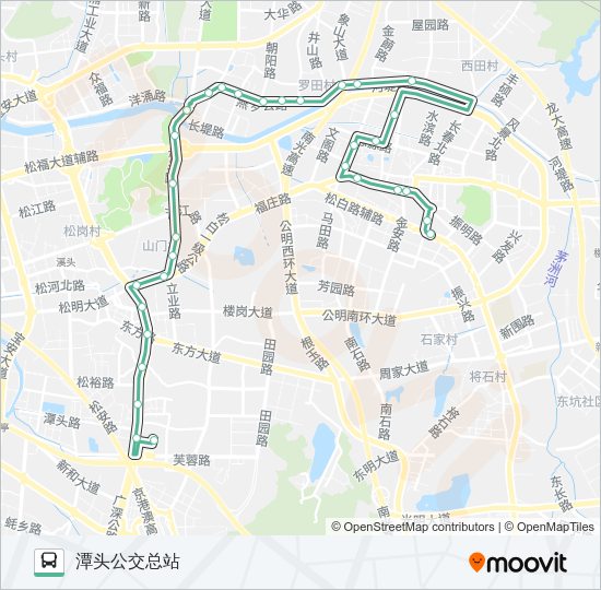 公交M248路的线路图