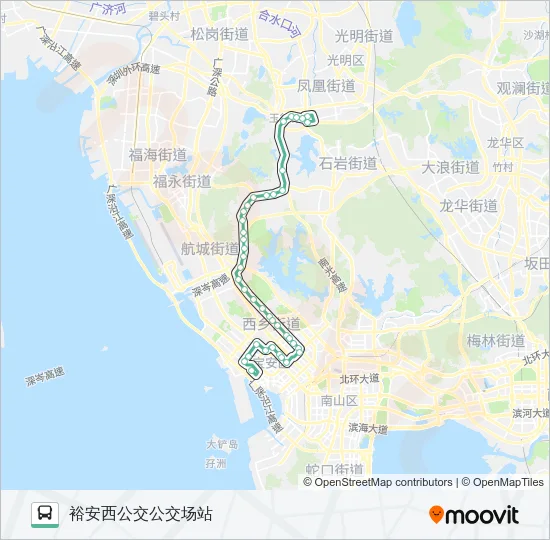 M250 Bus Line Map