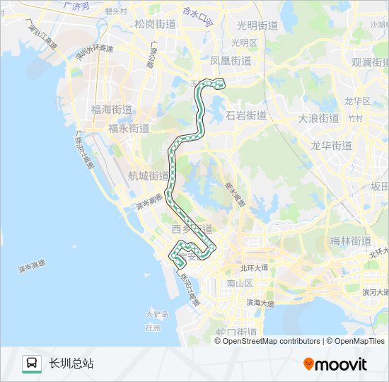 公交M250路的线路图