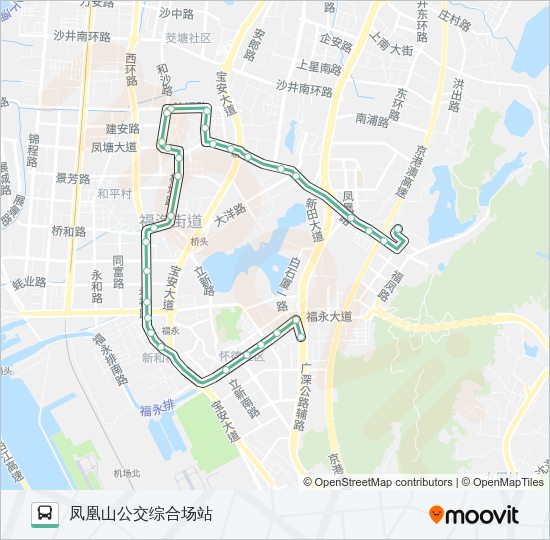 公交M251路的线路图