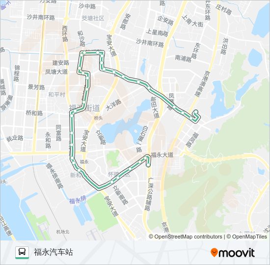 公交M251路的线路图