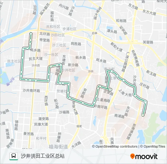 M253 Bus Line Map