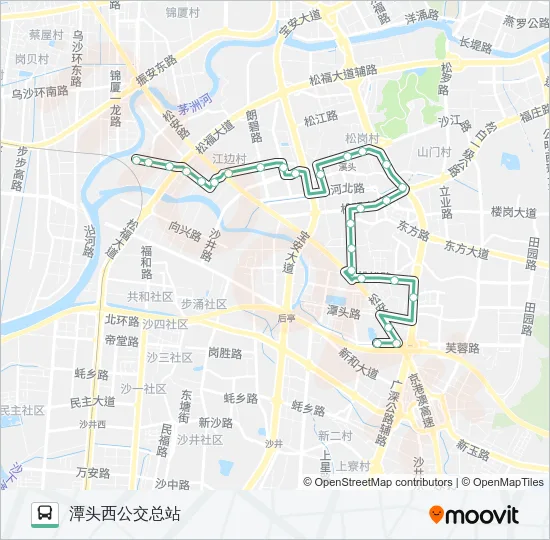 M255 Bus Line Map