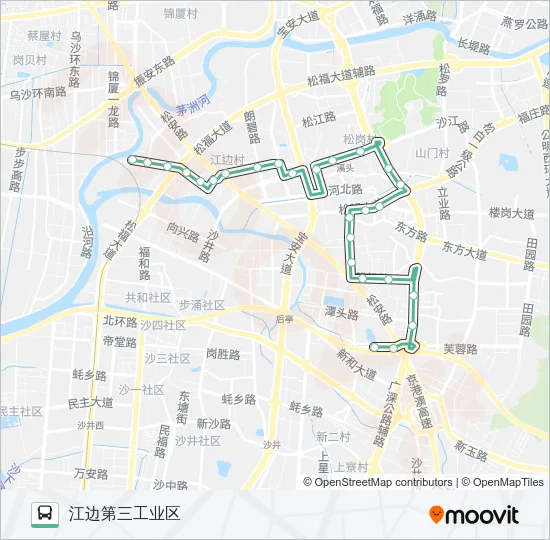 M255 Bus Line Map