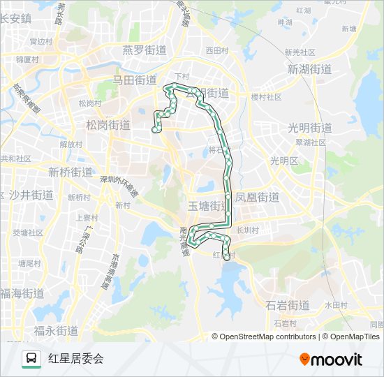 公交M256路的线路图