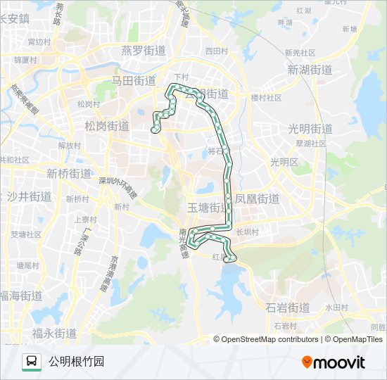 公交M256路的线路图