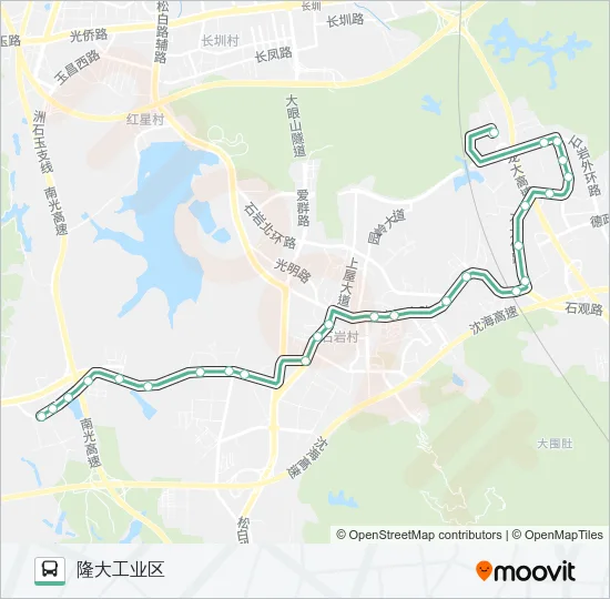 M257 Bus Line Map