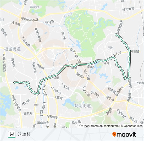 公交M258路的线路图