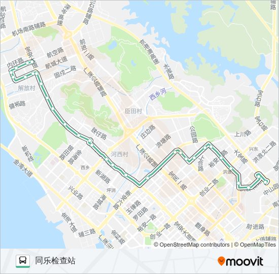 公交M259路的线路图