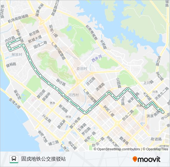 公交M259路的线路图