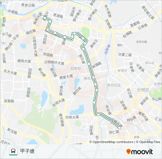 M261 Bus Line Map
