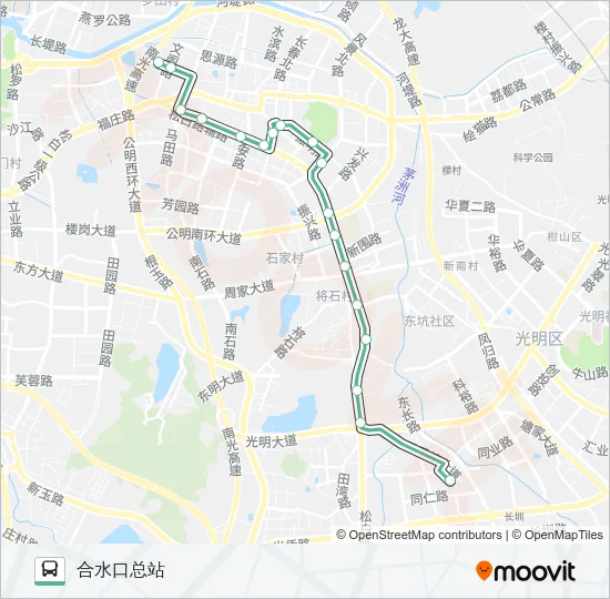 M261 Bus Line Map