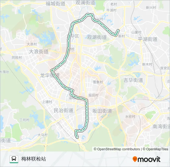 M263 Bus Line Map